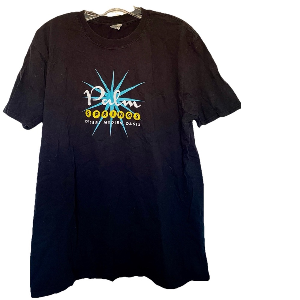 PALM SPRINGS Desert Modern Oasis Cotton TEE SHIRT Size XL